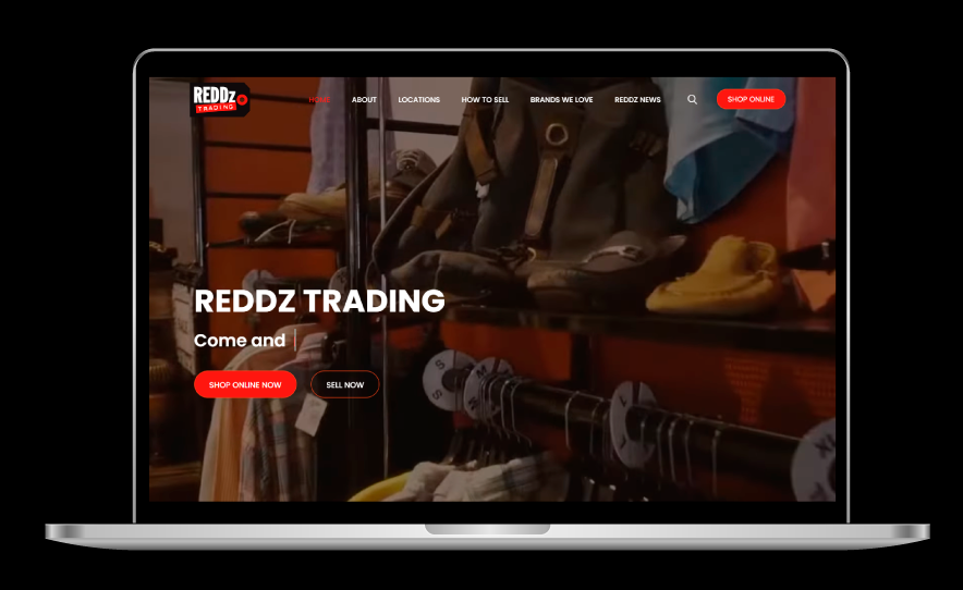 Screenshot of ReddzTrading being shown on a laptop
